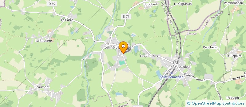 localisation de l'entreprise MADAME LAURENCE GORGEON  SAINT-SEBASTIEN