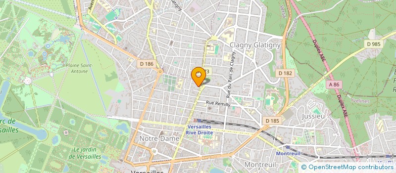 localisation de l'entreprise MADAME LAURENCE GOSSET à VERSAILLES