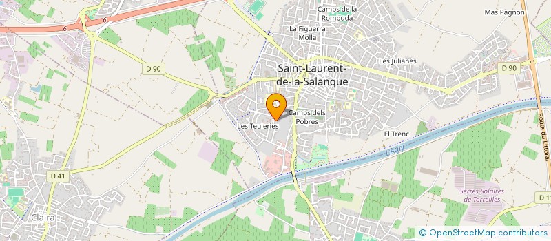 localisation de l'entreprise MADAME LAURENCE GOUVIER  SAINT-LAURENT-DE-LA-SALANQUE