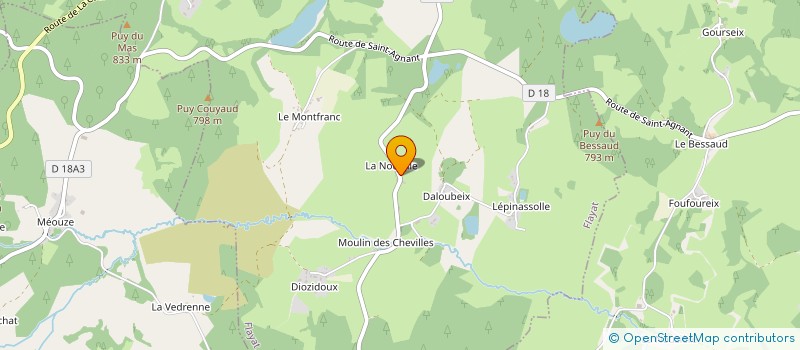 localisation de l'entreprise MADAME LAURENCE GOUYON à FLAYAT
