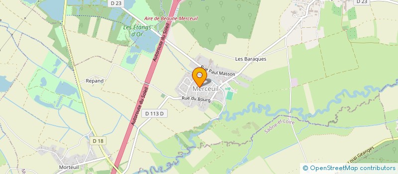 localisation de l'entreprise MADAME LAURENCE GRACET  MERCEUIL