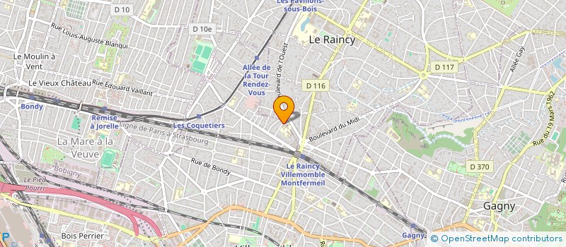 localisation de l'entreprise MADAME LAURENCE GRANDJEAN  VILLEMOMBLE