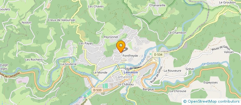 localisation de l'entreprise MADAME LAURENCE GRANDMONT  LAMASTRE