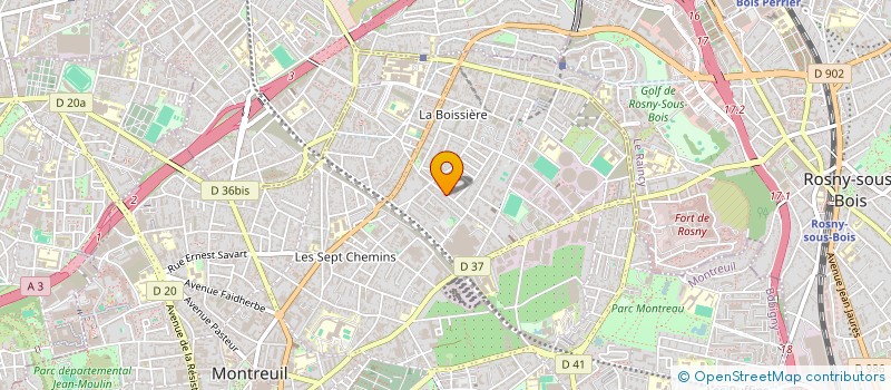localisation de l'entreprise MADAME LAURENCE GRANEC à MONTREUIL