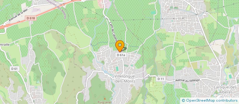 localisation de l'entreprise MADAME LAURENCE GRAPPARD  VILLELONGUE-DELS-MONTS