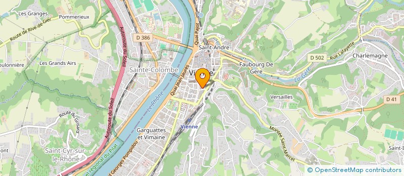 localisation de l'entreprise MADAME LAURENCE GREGOIRE à VIENNE