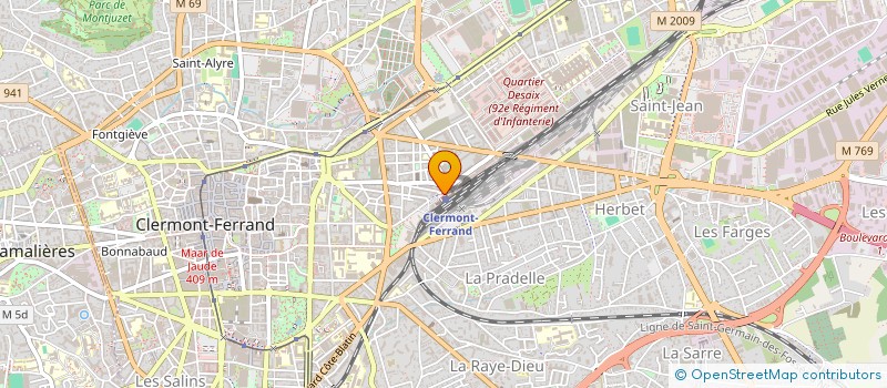 localisation de l'entreprise MADAME LAURENCE GREZE  CLERMONT-FERRAND