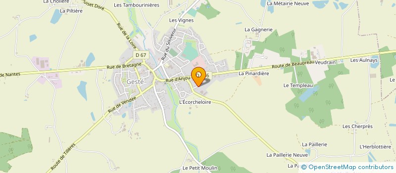 localisation de l'entreprise MADAME LAURENCE GUERIN à BEAUPREAU-EN-MAUGES