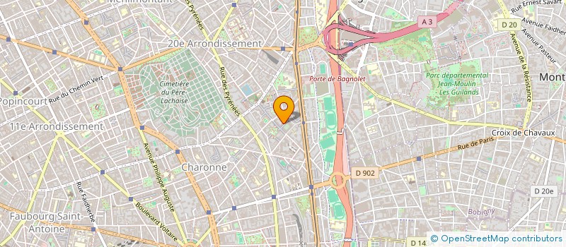 localisation de l'entreprise MADAME LAURENCE GUEZ à PARIS