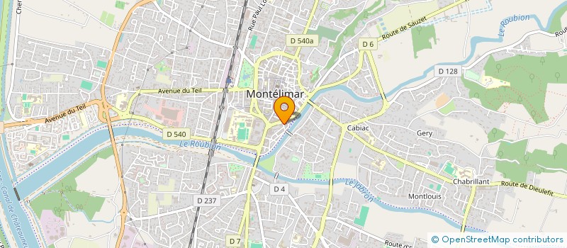 localisation de l'entreprise MADAME LAURENCE GUIGON  MONTELIMAR