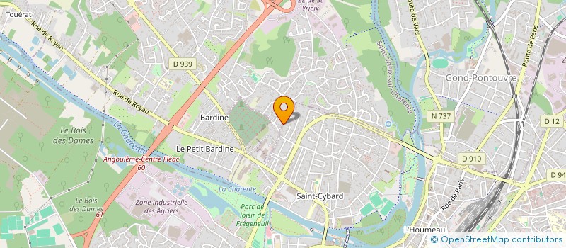 localisation de l'entreprise MADAME LAURENCE GUILLEBAUD à ANGOULEME