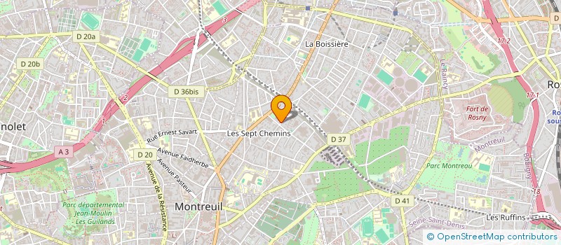 localisation de l'entreprise MADAME LAURENCE GUILLEMARD à MONTREUIL