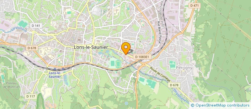 localisation de l'entreprise MADAME LAURENCE GUILLIN à LONS-LE-SAUNIER