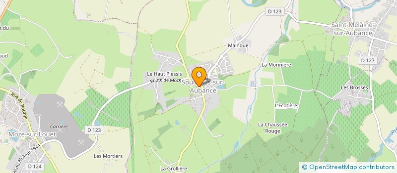 localisation de l'entreprise MADAME LAURENCE GUILLOT  SOULAINES-SUR-AUBANCE