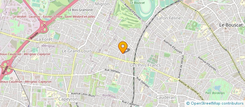 localisation de l'entreprise MADAME LAURENCE GUIRAL  BORDEAUX