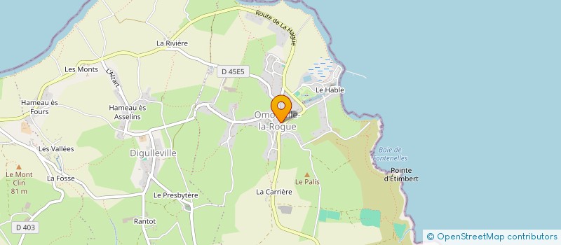 localisation de l'entreprise MADAME LAURENCE HAMELIN à LA HAGUE