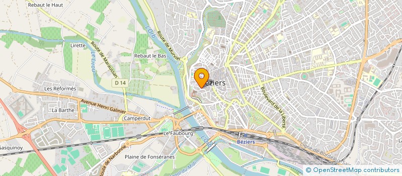localisation de l'entreprise MADAME LAURENCE HEMELSDAEL  BEZIERS