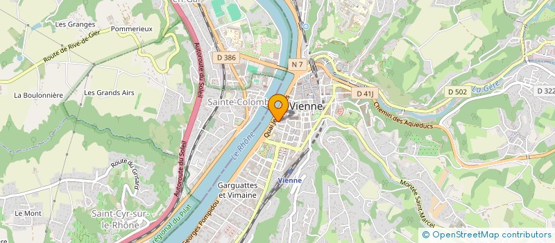 localisation de l'entreprise MADAME LAURENCE HENISSE  SAINT-QUENTIN-FALLAVIER