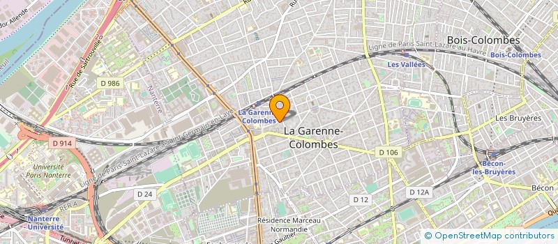 localisation de l'entreprise MADAME LAURENCE HERVIEU à LA GARENNE-COLOMBES