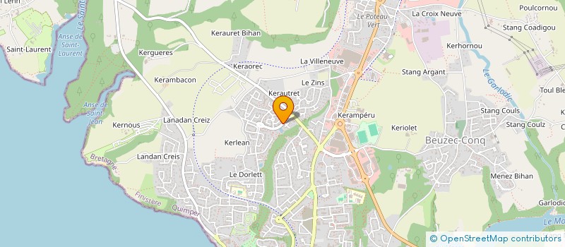 localisation de l'entreprise MADAME LAURENCE HILY à CONCARNEAU