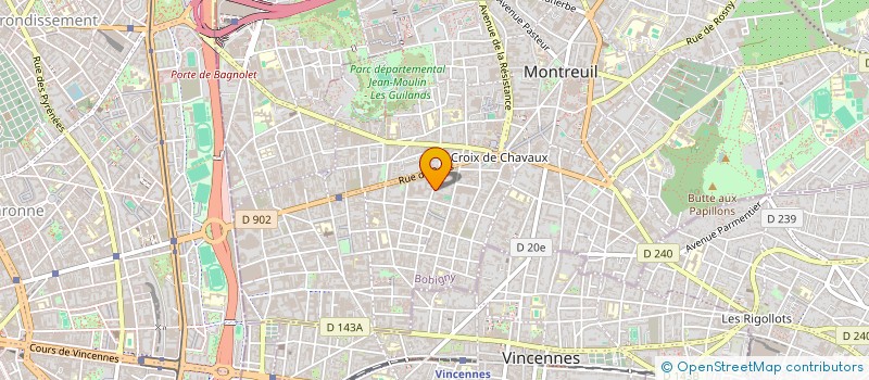 localisation de l'entreprise MADAME LAURENCE HIRSCH à MONTREUIL
