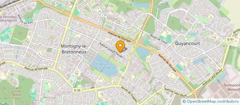 localisation de l'entreprise MADAME LAURENCE HOULES  MONTIGNY-LE-BRETONNEUX