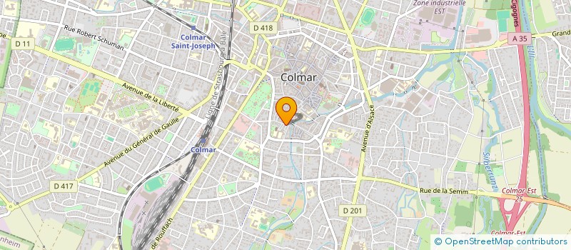 localisation de l'entreprise MADAME LAURENCE HUCK  COLMAR