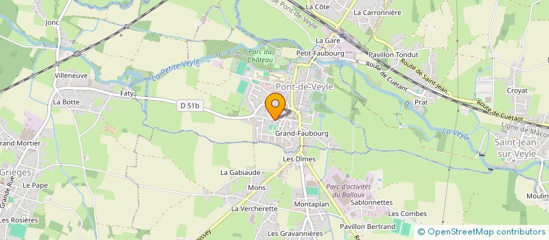 localisation de l'entreprise MADAME LAURENCE HUDRY à PONT-DE-VEYLE