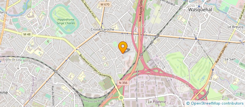 localisation de l'entreprise MADAME LAURENCE HUMEL à MARCQ-EN-BARŒUL