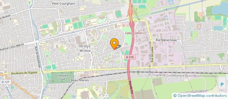 localisation de l'entreprise MADAME LAURENCE HUTIN  CALAIS