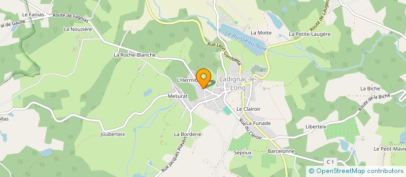 localisation de l'entreprise MADAME LAURENCE IMBERT à ST YRIEIX LA PERCHE