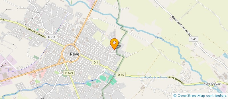 localisation de l'entreprise MADAME LAURENCE JAMME DE LAGOUTINE  REVEL