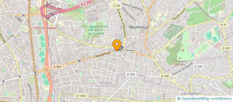 localisation de l'entreprise MADAME LAURENCE JAUD à MONTREUIL