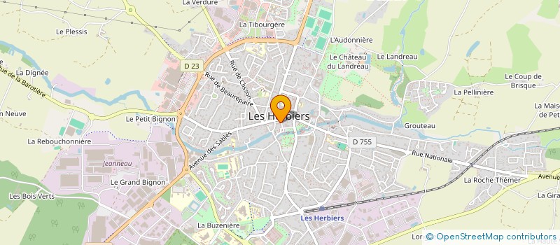 localisation de l'entreprise MADAME LAURENCE JEAN à LES HERBIERS
