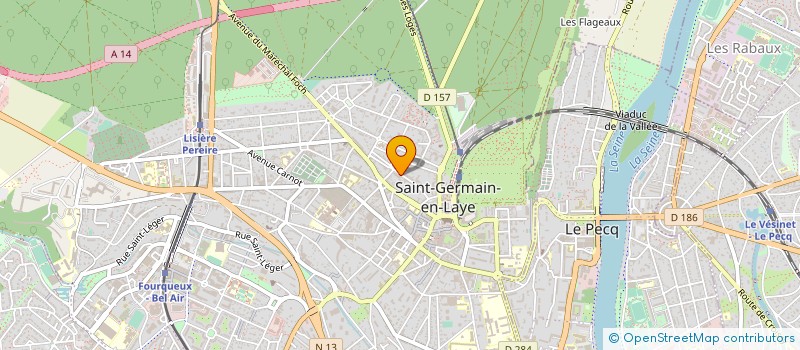 localisation de l'entreprise MADAME LAURENCE JEANNE CHARON  SAINT-GERMAIN-EN-LAYE