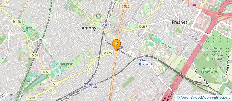 localisation de l'entreprise MADAME LAURENCE JEGARD à ANTONY