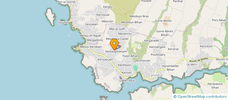 localisation de l'entreprise MADAME LAURENCE JEZEQUEL  LANILDUT