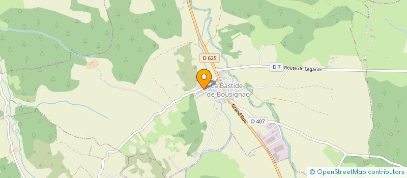 localisation de l'entreprise MADAME LAURENCE JOVET à LA BASTIDE-DE-BOUSIGNAC