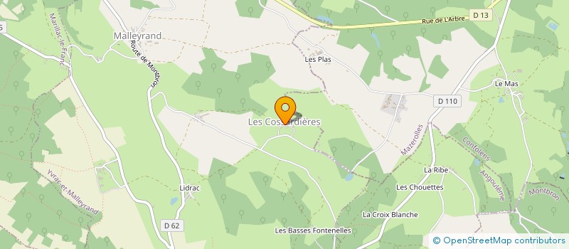 localisation de l'entreprise MADAME LAURENCE JUDET à LA ROCHEFOUCAULD-EN-ANGOUMOIS