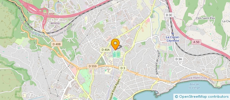 localisation de l'entreprise MADAME LAURENCE KAJDAK  LA CIOTAT