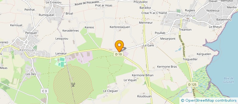 localisation de l'entreprise MADAME LAURENCE KERDRAON  PLOUNEOUR-BRIGNOGAN-PLAGES