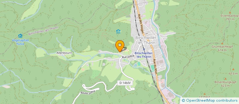 localisation de l'entreprise MADAME LAURENCE KLIFA  BITSCHWILLER-LES-THANN