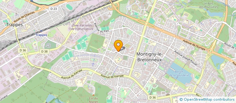 localisation de l'entreprise MADAME LAURENCE LAFON  MONTIGNY-LE-BRETONNEUX