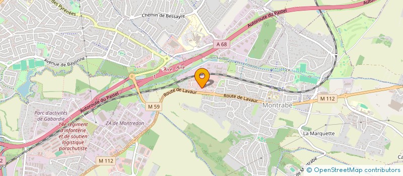 localisation de l'entreprise MADAME LAURENCE LAILLIER  MONTRABE