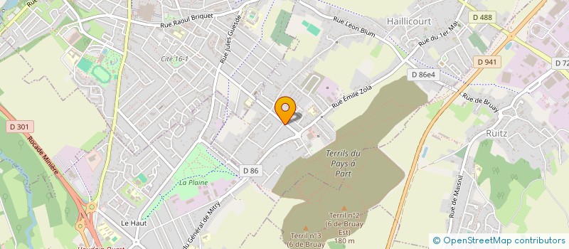 localisation de l'entreprise MADAME LAURENCE LALOYER  HAILLICOURT