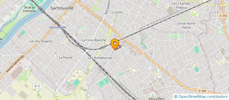 localisation de l'entreprise MADAME LAURENCE LANDRY à SARTROUVILLE