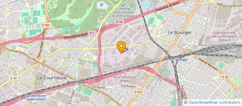 localisation de l'entreprise MADAME LAURENCE LANGLAIS à LA COURNEUVE