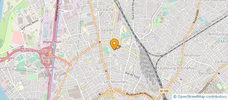 localisation de l'entreprise MADAME LAURENCE LARIBE à TOULOUSE