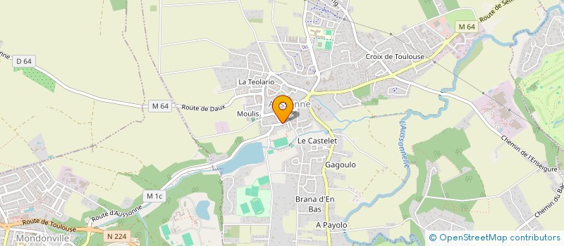 localisation de l'entreprise MADAME LAURENCE LARROUSSET à AUSSONNE