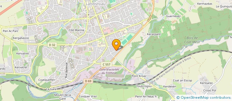 localisation de l'entreprise MADAME LAURENCE LAVILLETTE  LANDIVISIAU